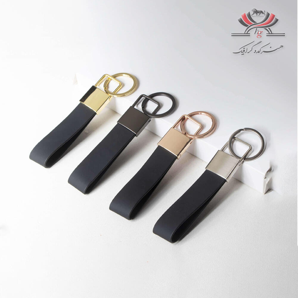 جاکلیدی کد 922 جاکلیدی چرمی مینیمال با اتصال فلزی – کد HKey-922