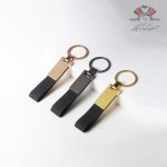 جاکلیدی چرمی مینیمال با اتصال فلزی – کد HKey-923