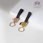 جاکلیدی چرمی مینیمال با اتصال فلزی – کد HKey-928